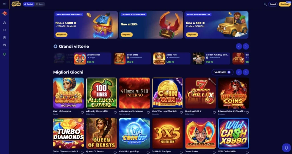 MoroSpin Casino Italia
